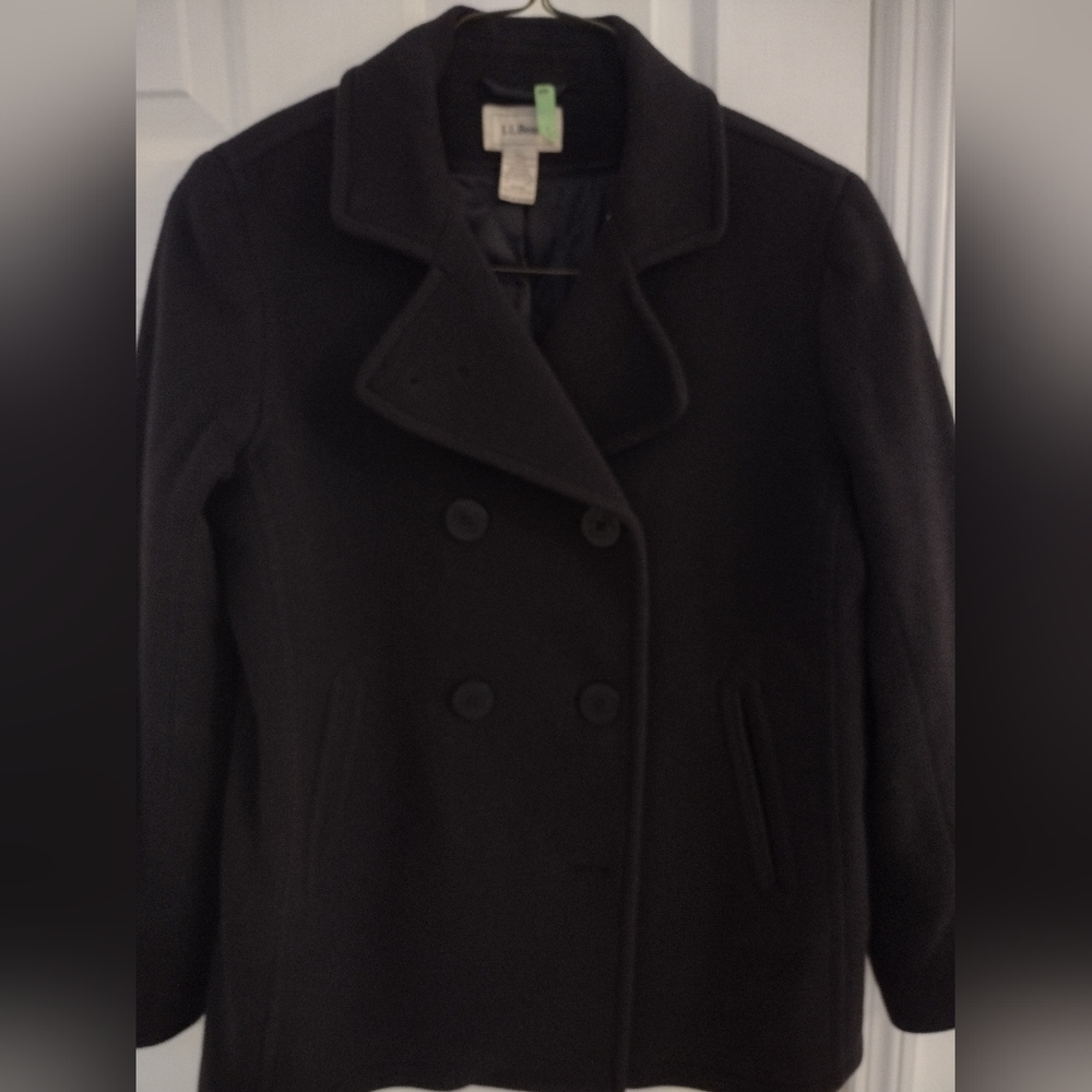 L.L Bean Navy  Pea Coat